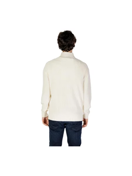 Sweter z golfem Calvin Klein biały