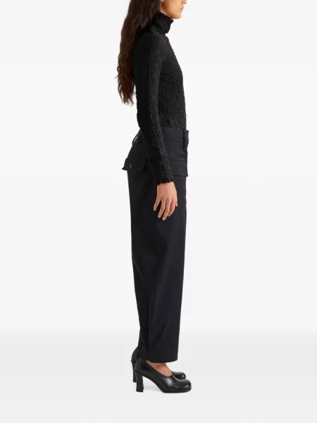 Top Proenza Schouler White Label din jacard alb