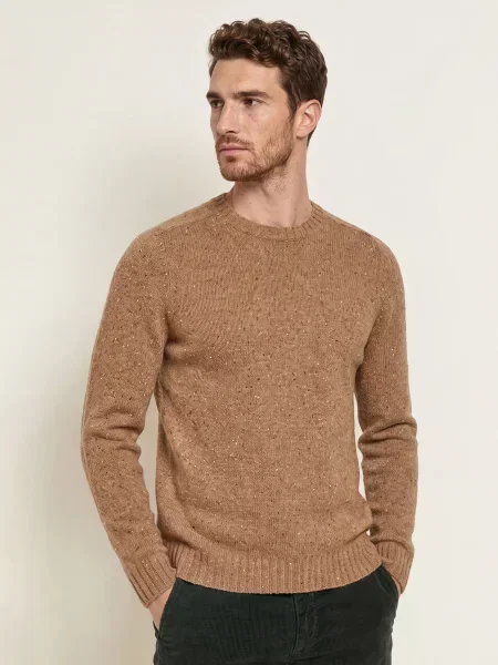 Hackett London Svetry Donegal hnědá