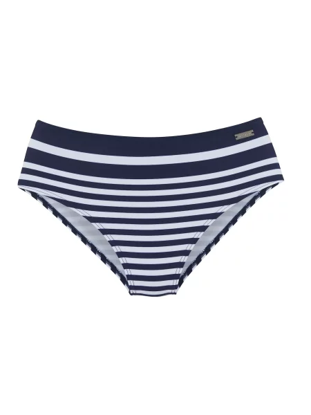 LASCANA Bikini hlačke marine bela
