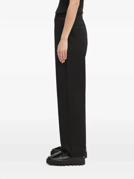 Pantaloni Carhartt Wip cu autograf negru