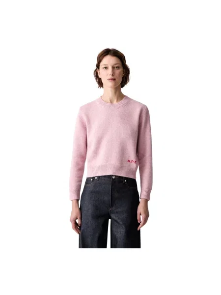 A.P.C. Anna sweter wełniany różowy