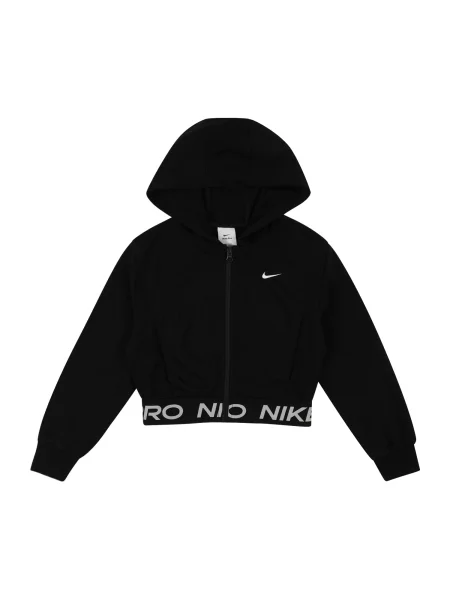 NIKE Športová mikina so Pro čierna biela