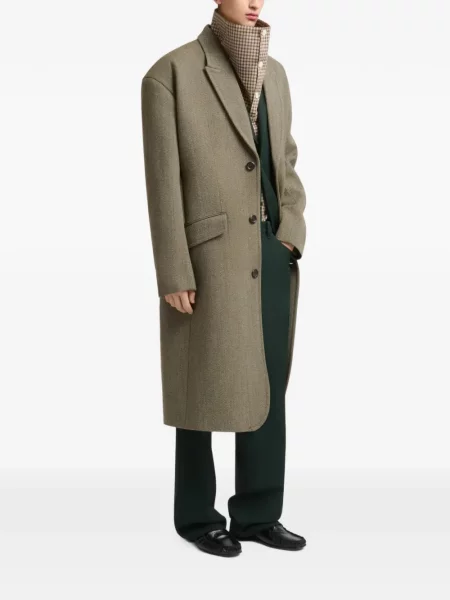 Palton Marni din tweed maro