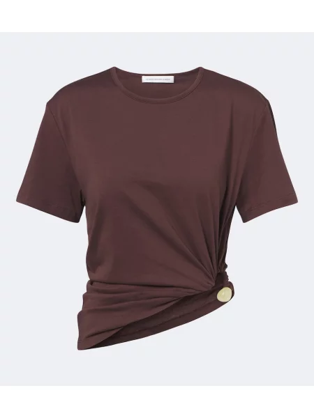Tricou Christopher Esber din jerseu maro