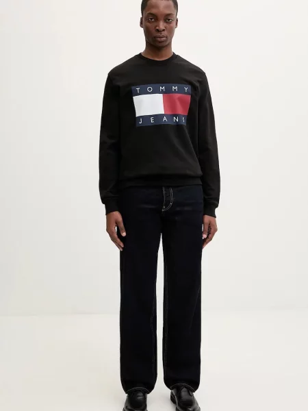 Pulover Tommy Jeans negru