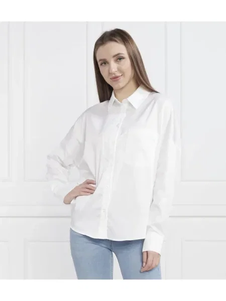 GUESS Cămașă LANEY alb