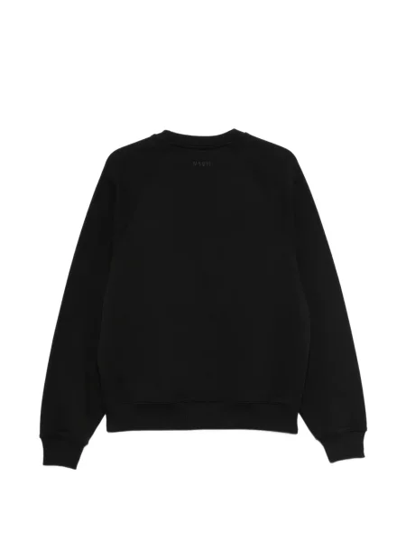 Hanorac crewneck Msgm cu decolteu rotund negru