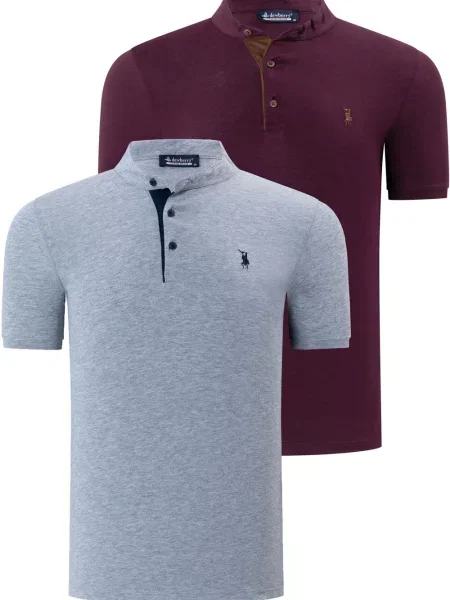 Tricou polo Dewberry gri
