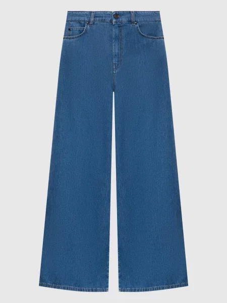 Джинси WKDVEGA з патчем логотипа Max Mara Weekend сині