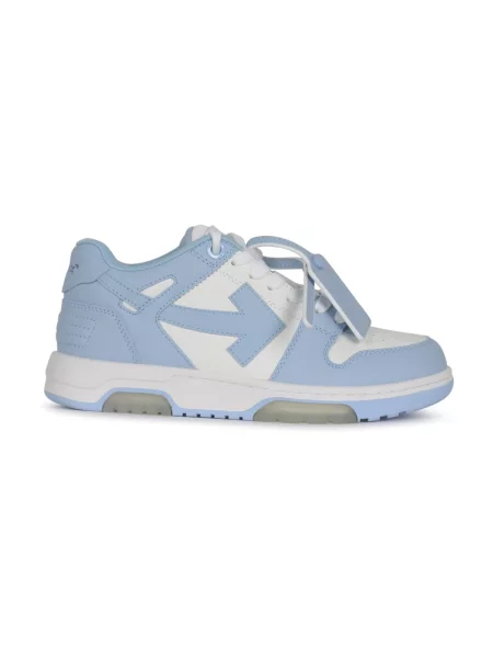 Sneakersy Off-white skórzane biznesowe białe