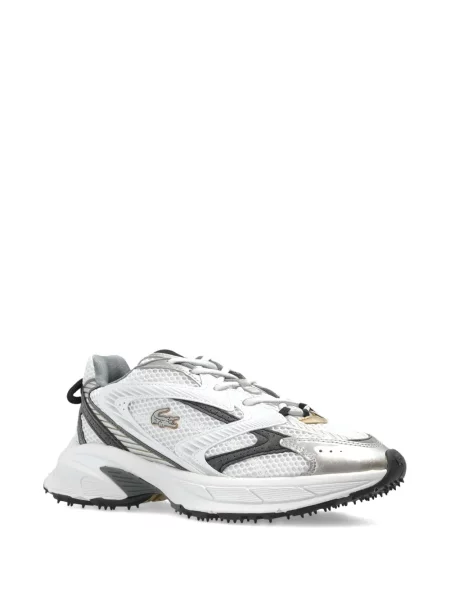 Sneakers Lacoste με κορδόνια με δαντέλα λευκό