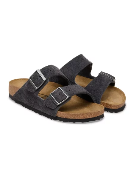 Klapki Birkenstock skórzane czarne