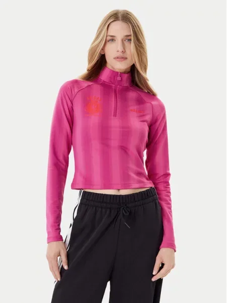 Adidas Džemperis Half-Zip Graphic Football rožinė