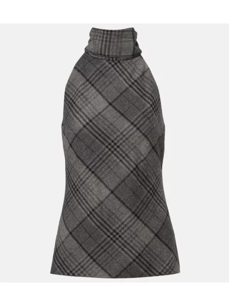 Bluză Ralph Lauren Collection de lână gri