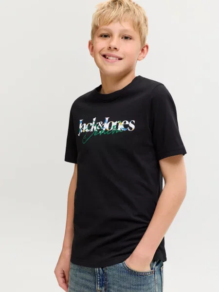 Jack & Jones Junior Tricou JJTOM albastru / sepie / verde negru