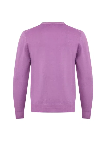 Sweter Fedeli z kaszmiru fioletowy