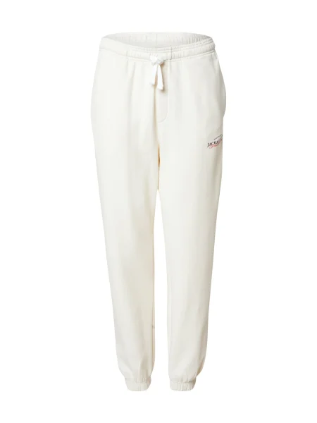 Jack & Jones Pantaloni trening Kane Billy Écru alb
