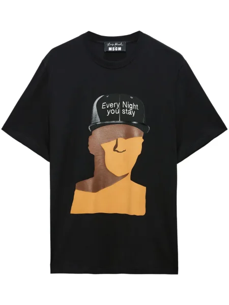 Tricou Msgm cu imagine negru