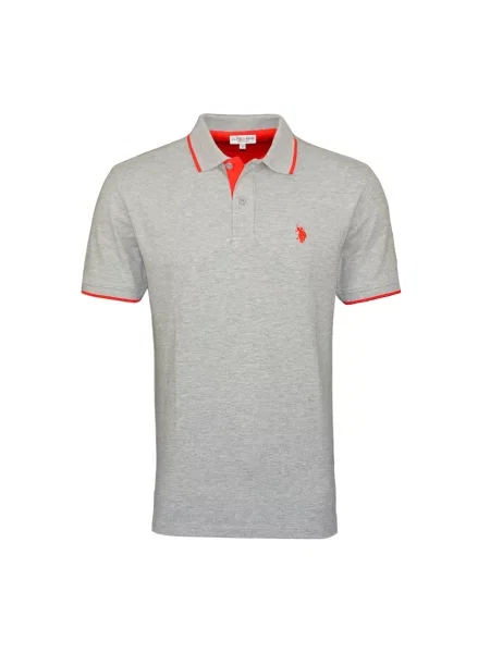 U.S. POLO ASSN. Tricou amestecat / roșu gri