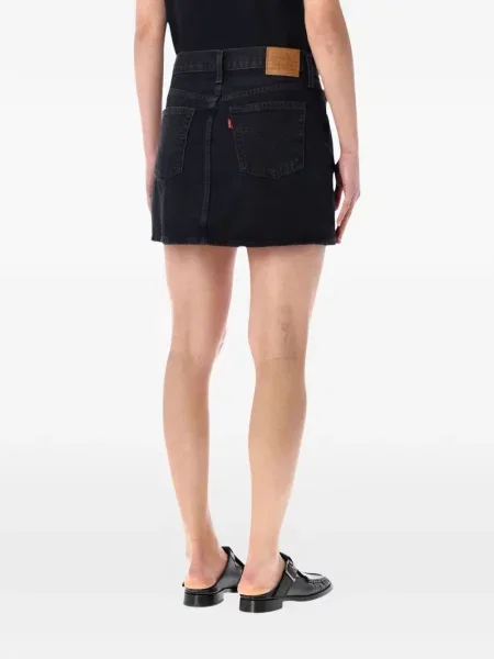 Udo szerokie szorty jeansowe Levi's z przetarciami niebieskie