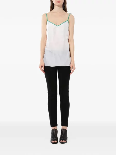 Top Pucci fără mâneci alb