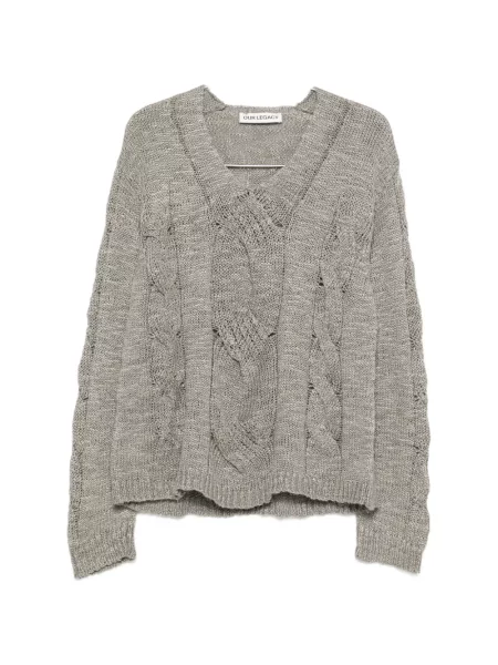 Pulover Our Legacy cu decolteu în V gri