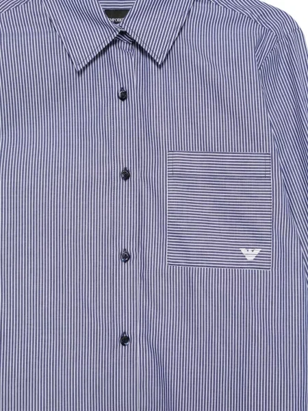 Ριγέ πουκάμισο Emporio Armani μπλε