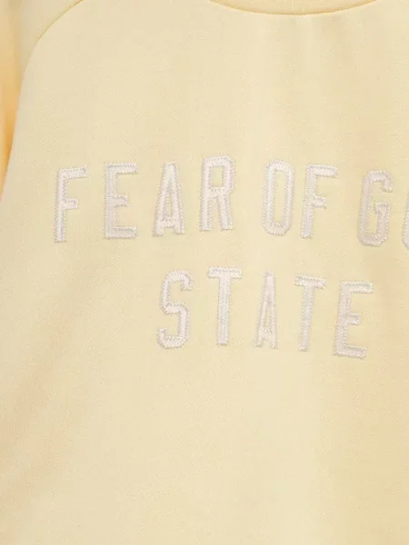 Суитчър Fear Of God Essentials бродиран жълто