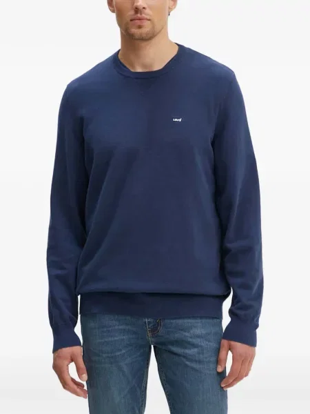 Pulover Levi's® cu autograf cu cordon cu 5 buzunare alb
