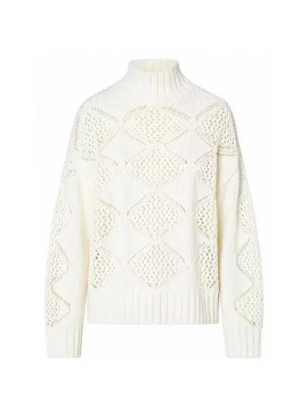Sweter z golfem Liu Jo biały