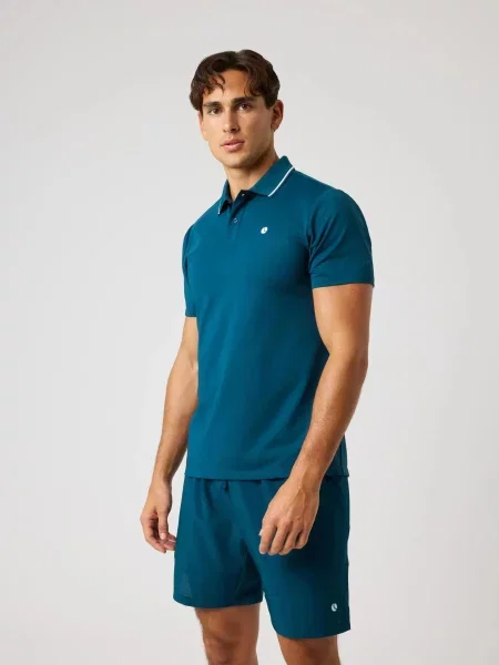 Bjorn_borg ACE POLO SHIRT z recyklowanego – REFLECTING POND szara