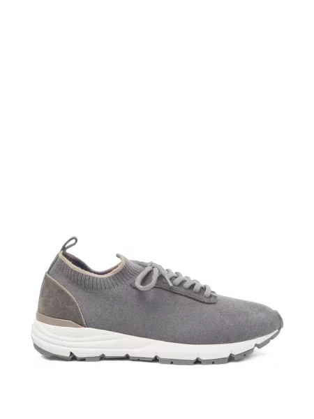Sneakerși Peserico din piele de căprioară gri