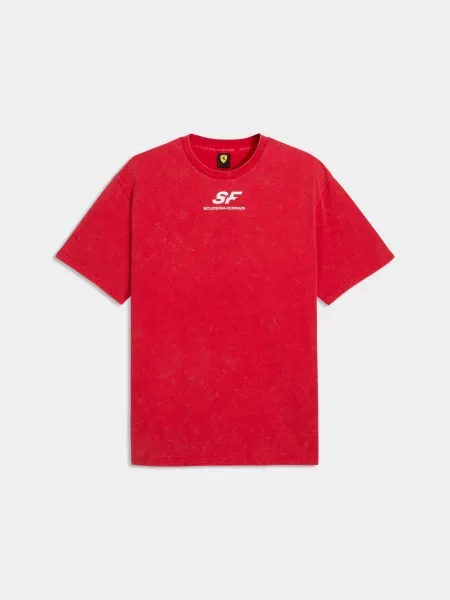 Футболка PUMA Ferrari Car Graphic Tee Ii комбінований верх червоний
