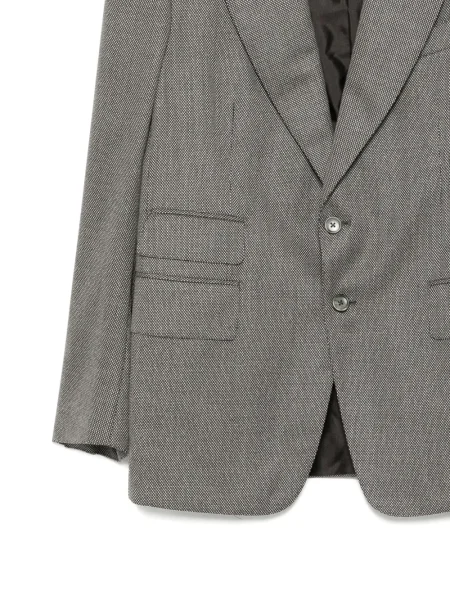 Vlněné sako Tom Ford šedé