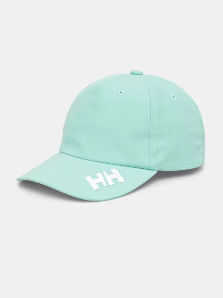 Шапка с козирка Helly Hansen тюркоазено с принт зелено