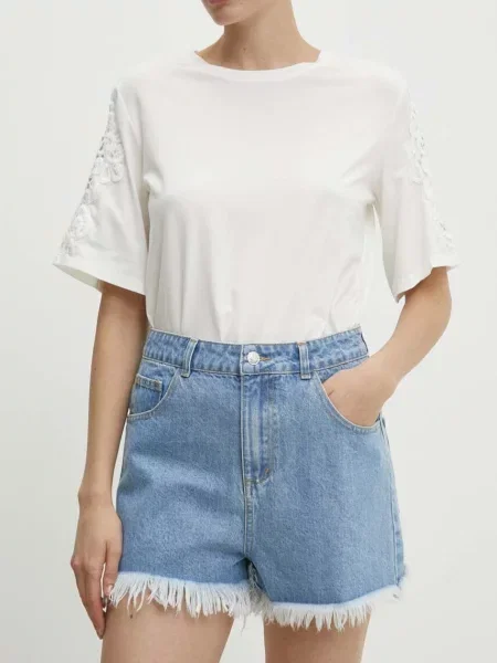 Answear.LAB Jeans kratke hlače modra