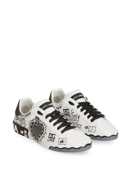 Sneakersy Dolce And Gabbana w serca białe