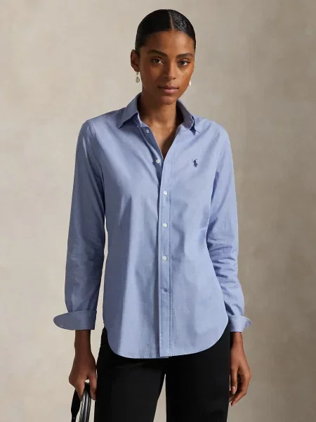 Blúzka Polo Ralph Lauren modrá