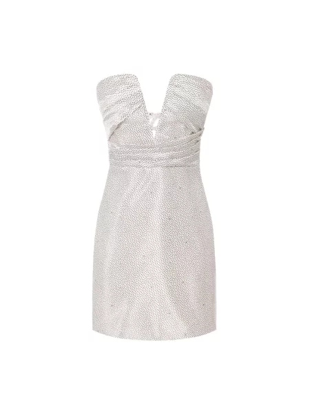 Sukienka mini Elisabetta Franchi tiulowa biała