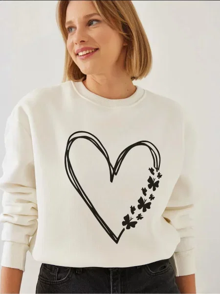 Bianco Lucci Mikina Sweatshirts' béžová