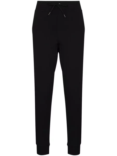 Pantaloni Polo Ralph Lauren cu broderie alergare negru