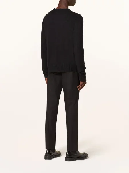 Zegna Chinosy Regular Fit schwarz czarne
