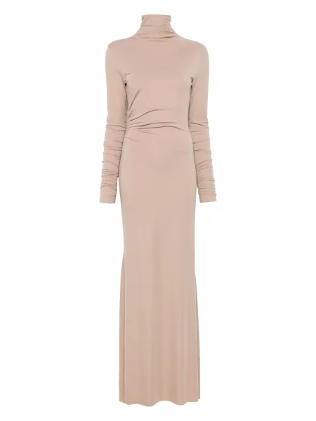 Rochie maxi A.m.g. de costum maro