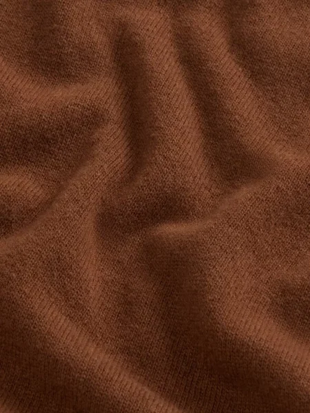 Pulover Woolrich cu decolteu rotund maro