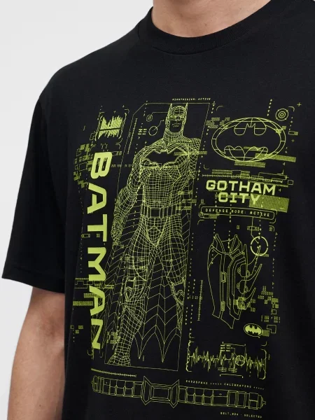 GAP Tričko WB BATMAN limetová čierna