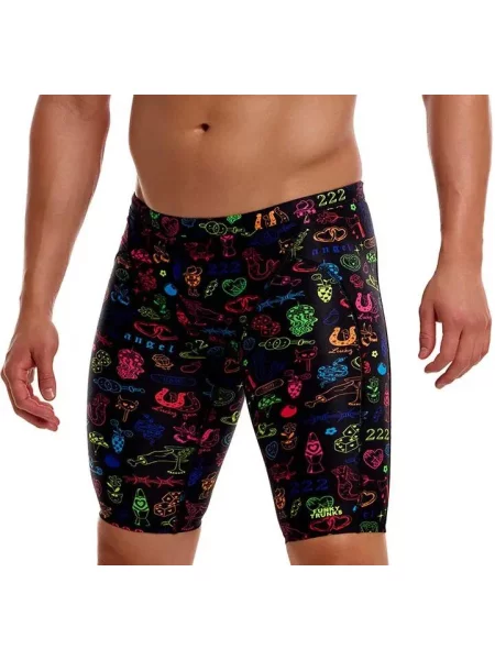 Spodenki do pływania Jammery Funky Trunks Doodles czarne