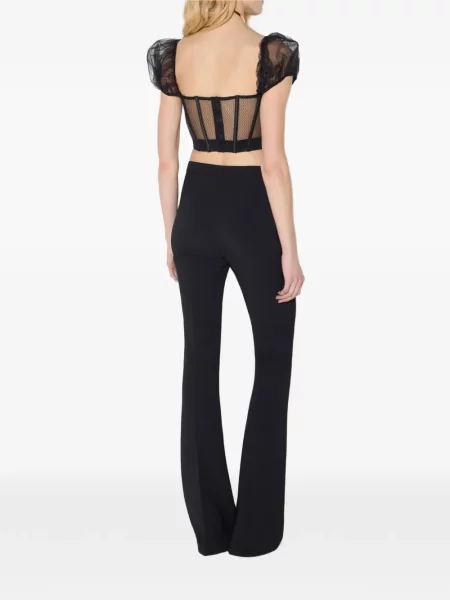Pantaloni Elisabetta Franchi stretch negru