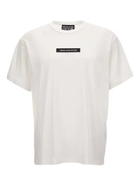 Haftowana koszulka Versace Jeans Couture biała