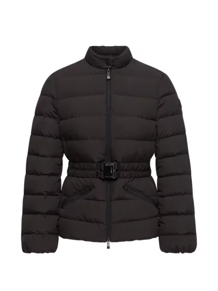 Matlasat cu centură geacă Moncler negru